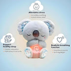 Koala de Peluche con Respiración, Luz y Sonido – Compañero de Sueño para Bebés