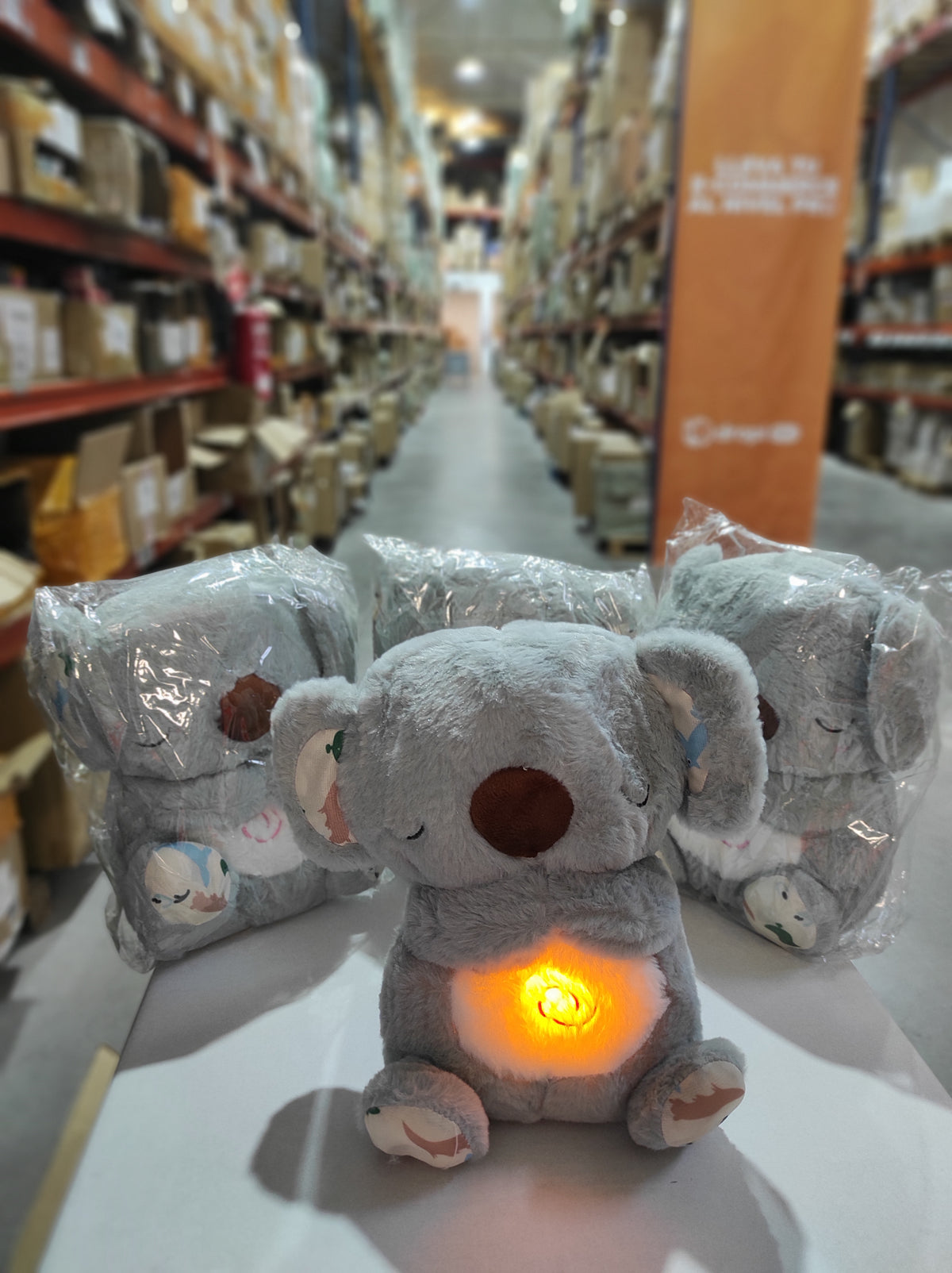 Koala de Peluche con Respiración, Luz y Sonido – Compañero de Sueño para Bebés